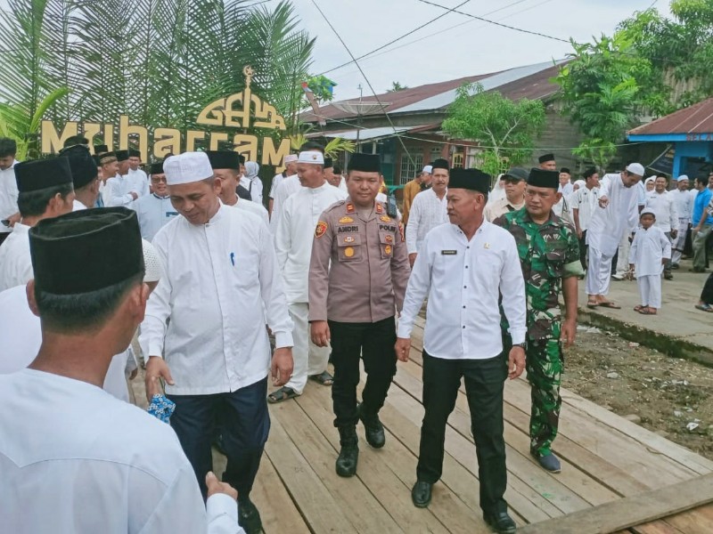 Sambut Tahun Baru Islam 1446 Hijriah, Polsek Gaung Meriahkan dengan Shalawat Akbar